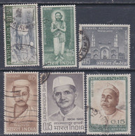 Inde N° 195 + 198 / 203  O  :  Les 6 Valeurs  Oblitérées Sinon TB - Used Stamps