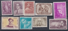 Inde N°  204 / 12 X  : Les 9 Valeurs Trace De Charnière Sinon TB - Unused Stamps