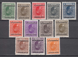 Yugoslavia Kingdom 1933 Mi#257-268 Mint Hinged - Nuevos