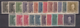 Austria Occupation Of Bosnia And Herzegovina 1917 Mi#124-141 Mint Hinged With Colour Shades - Unused Stamps