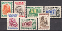 Cuba 1951 Complete Set, Chess World Champion Capablanca, Mint Never Hinged - Unused Stamps