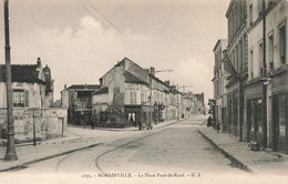 France - Romainville - La Place Paul De Kock - Animé - Au Vin De Gaillac - Carte Postale Ancienne - Bobigny