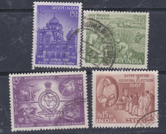 Inde N°  216 / 18 + 221 O  : Les 4 Valeurs Oblitérées Sinon TB - Used Stamps