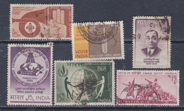 Inde N°  238 + 242 / 45 + 247 O  : Les 6 Valeurs Oblitérées Sinon TB - Used Stamps