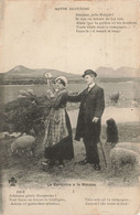 Folklore - Notre Auvergne - La Bardjeiro E Le Moussu - Bergère - Mouton - Poème - Carte Postale Ancienne - Personen