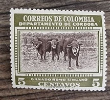 COLOMBIE: Vache, Bovins, Mammifères. Yvert N°515 Neuf Sans Charnière (MNH) - Vacas