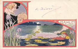 E. Louis LESSIEUX Jugendstil * CPA Illustrateur Lessieux Art Nouveau 1901 * HAMLET - Lessieux