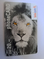 LIECHTENSTEIN ANIMALS CHF 20,- FINE USED PREPAID- LION      ** 12095** - Liechtenstein