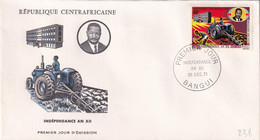 Centrafricaine -  Enveloppe 1er Jour - Central African Republic