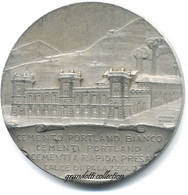 CEMENTI PORTLAND FRATELLI PESENTI ALZANO 1898 MEDAGLIA COMMEMORATIVA - Professionals/Firms