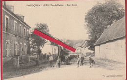 Foncquevillers  (Pas-de-Calais) Lot Deux  Cartes  Postales -  Rue Basse - Vve  . Ansel - Bonnard , éditeur - Avesnes Le Comte