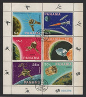 Panama 1969 - Michel 1137 Air Post Mini Sheet - Pre-cancelled Stamps - Panama