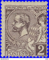 Monaco 1891. ~ YT 12* - 2 C. Prince Albert 1er - Autres & Non Classés