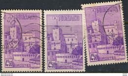 Monaco 1943. ~ YT 259 (par 3) - 4 F. 50 Palais - Used Stamps