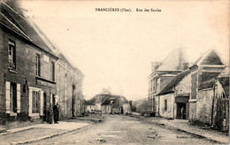 Francières Canton Estrées-Saint-Denis Rue Des Saules Petit Village Oise 60190 Dos Vert Cpa Voyagée En 1929 En TB.Etat - Other & Unclassified