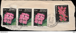 Monaco 1982. ~ YT 1307 + 1308x3 - Jardin Exotique - Usati