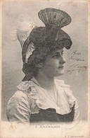 Folklore - Maconnaise - B.F. - Coiffe - Femme - Oblitéré Macon 1903 - Tradition -  Carte Postale Ancienne - Personen