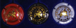 3 PLAQUES DE MUSELET DE CHAMPAGNE " TAITTINGER " - Taittinger