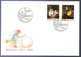 Europa-cept Kinderspelen 1989 - Lettres & Documents