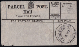 Grande Bretagne Parcel Post Leonard St - TB - Postmark Collection