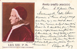 LEO XIII * Pape Pope * CPA Illustrateur * Religion - Papes