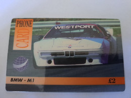 GREAT BRITAIN   2 POUND  /  BMW - M1  AUTO/CAR /RACE  /    DIT PHONECARD    PREPAID CARD      **12126** - [10] Colecciones