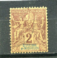 SAINT-PIERRE ET MIQUELON N° 60 (Y&T) (Oblitéré) - Used Stamps