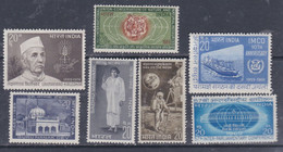 Inde N° 279 + 284 / 89 X Les 7 Valeurs Trace De Charnière Sinon TB - Unused Stamps