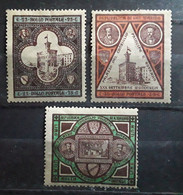 SAN MARINO SAINT MARIN 1894 , Palais Du Gouvernement,  Serie Yvert No 23 / 25 , Neufs * MH TB Cote 70 Euros - Neufs