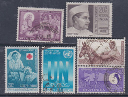 Inde N° 300 + 302 / 03 + 306 + 309 / 10 O Les 6 Valeurs Oblitérées Sinon TB - Usati