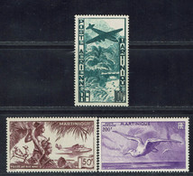 Martinique. 1947. Poste Aérienne N° 13 à 15. Neufs Traces Légères. TB. - Posta Aerea