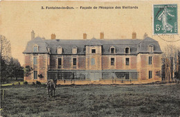 FONTAINE LE DUN - Façade De L'Hospice Des Vieillards (carte Toilée) - Fontaine Le Dun