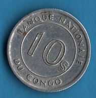 CONGO 10 SENGI 1967 KM# 7 Léopard - Kongo (Dem. Republik 1998)