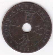 Indochine Française 1 Cent 1911 A Paris, Bronze , Lec 72 - Indochine