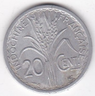 Indochine Française. 20 Cent 1945 C - Castelsarrasin. Aluminium, Lec# 253 - Indocina Francese