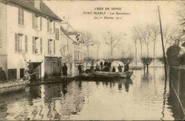 ÉVÉNEMENTS -  Carte Postale De L'Inondation De La Seine En 1910 - Les Sauveteurs à Port Marly - L 141161 - Inondations