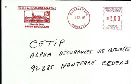 Lettre  EMA Satas Sg 1999 Domaine Martin Plan De Dieu   Metier Viticulteur  84 Travaillan   A88/22 - Agriculture