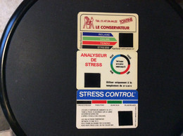 3 CARTES  ANTI-STRESS  Analyseur De Stress  Stress Control - Matériel Médical & Dentaire