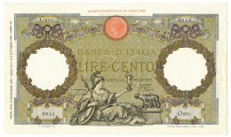 100 LIRE CAPRANESI AQUILA ROMANA TESTINA FASCIO ROMA 02/11/1937 BB+ - Regno D'Italia - Altri