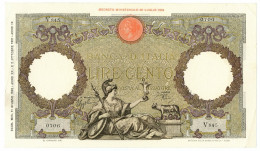 100 LIRE CAPRANESI AQUILA ROMANA FASCIO ROMA (L'AQUILA) 11/06/1942 BB+ - Regno D'Italia – Autres