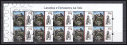 Portugal 2023 Castelos E Fortalezas Da Raia CASTLES AND FORTRESSES CHÂTEAUX ET FORTERESSES Marvão - Feuilles Complètes Et Multiples