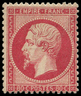 * FRANCE - Poste - 24, Signé Calves: 80c. Rose - 1862 Napoléon III