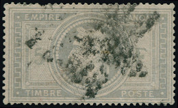 O FRANCE - Poste - 33, Signé Scheller: 5f. Violet-gris - 1863-1870 Napoléon III Con Laureles