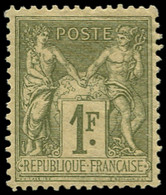 * FRANCE - Poste - 82, Type N Sous B: 1f. Sage - 1876-1898 Sage (Tipo II)