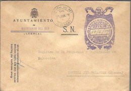 AYUNTAMIENTO  1979 QUINTANAR DEL REY  CUENCA - Vrijstelling Van Portkosten