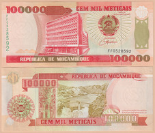 Mozambique 100000 Meticais 1993 P#139 - Mozambico