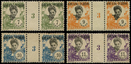 ** KOUANG-TCHEOU - Poste - 62 + 64/66, 4 Paires Millésime "3", Gomme Coloniale - Sonstige & Ohne Zuordnung
