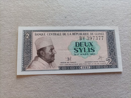 Billete De Guinea De 2 Sylis, Año 1960, UNC - Guinea