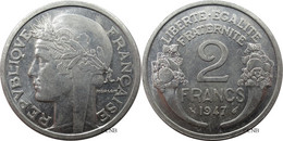 France - IVe République - 2 Francs Morlon Aluminium 1947 - SUP/AU58 - Fra4608 - 2 Francs