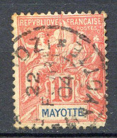 Réf 53 CL2 < -- MAYOTTE < Yvert N° 15 Ø < Oblitéré - Cote 77.00 € - Used Stamps